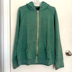 Men’s BDG Green Zip-Up Hoodie with Pockets - L